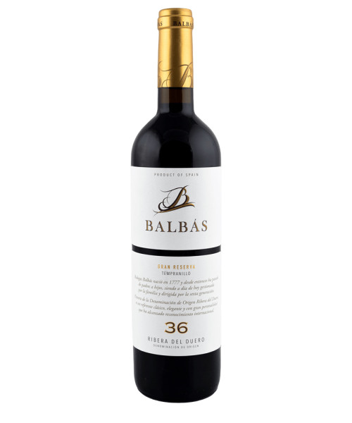 Bodegas Balbas 36 Gran Reserva 2016, Ribera del Duero