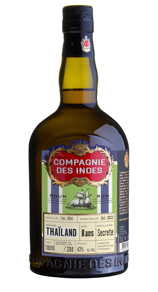 Compagnie des Indes 8 YO Thailand Secrete Single Cask Rum Compagnie des Indes 8 YO Thailand Secrete Single Cask Rum