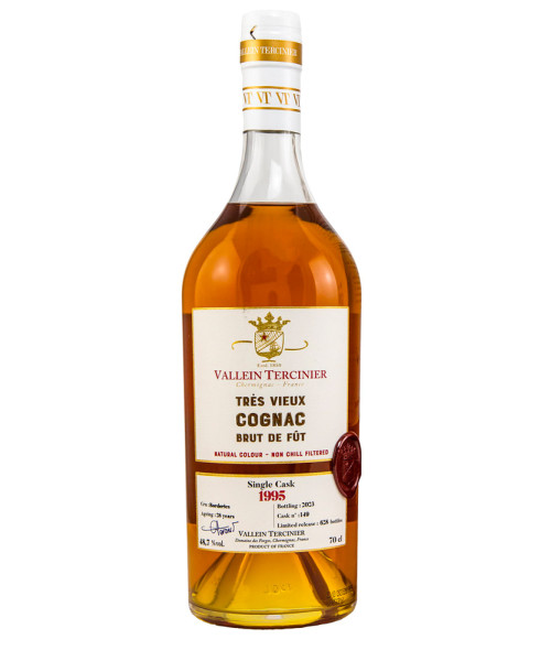 Cognac Vallein Tercinier Single Cask 1995 2023 Cask 149, Borderies