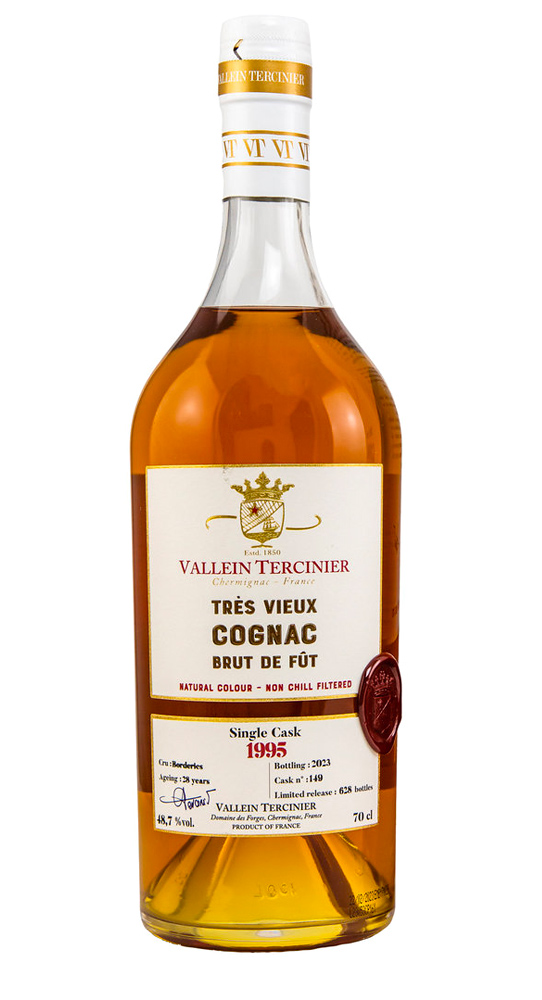 Cognac Vallein Tercinier Single Cask 1995 Borderies 2023 Cask 149
