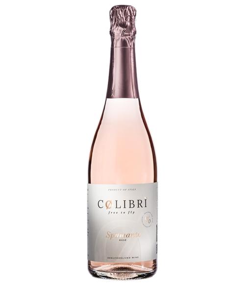 Wino bezalkoholowe musujące Colibri Spumante Rose