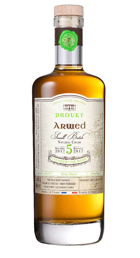 Cognac Drouet The Barrel Strength Collection Arwed Calvados Cask Finish 5 YO 2017, Grande Champagne, Cognac Cognac Drouet The Barrel Strength Collection Arwed Calvados Cask Finish 5 YO 2017, Grande Champagne, Cognac