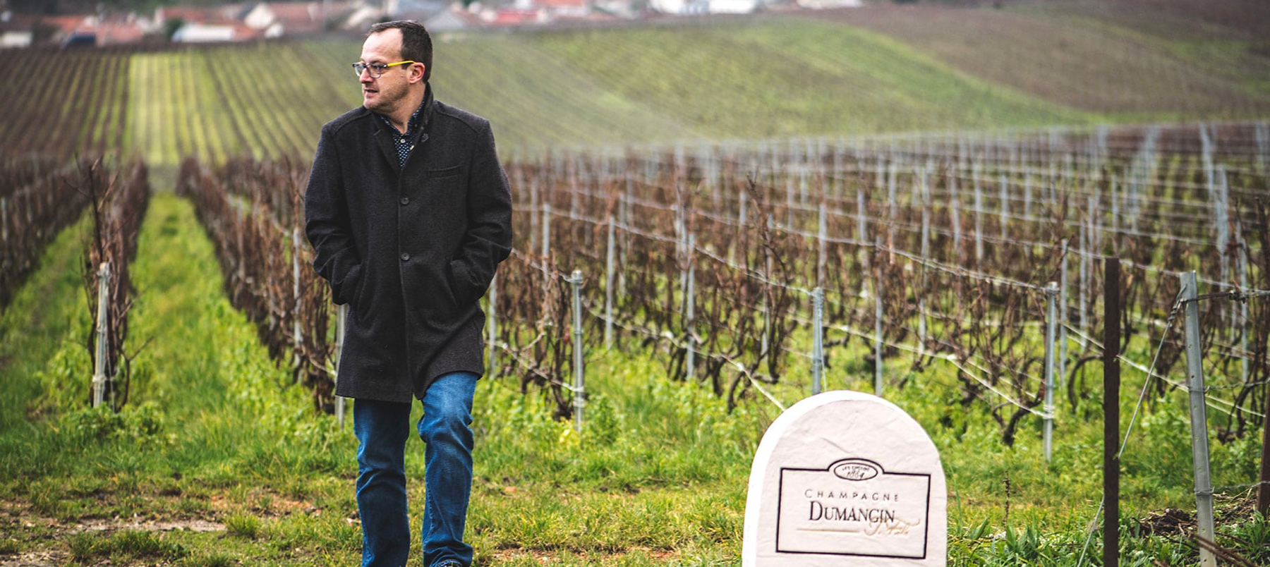 Gilles Dumangin w winnicy Champagne Dumangin J. Fils